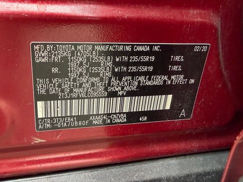 Used 2020 Toyota RAV4 Adventure w/ Convenience Package AWD/4WD image 39