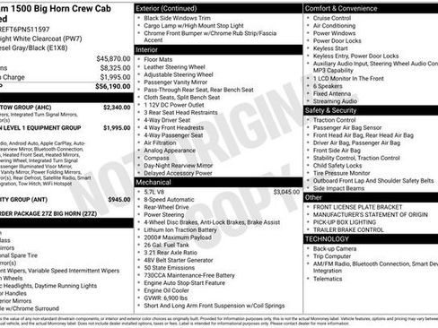 Used 2023 RAM 1500 Big Horn w/ Trailer Tow Group RWD image 45