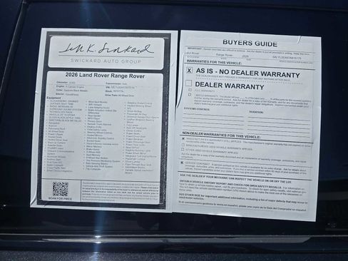 Used 2026 Land Rover Range Rover Velar Dynamic SE AWD/4WD image 16