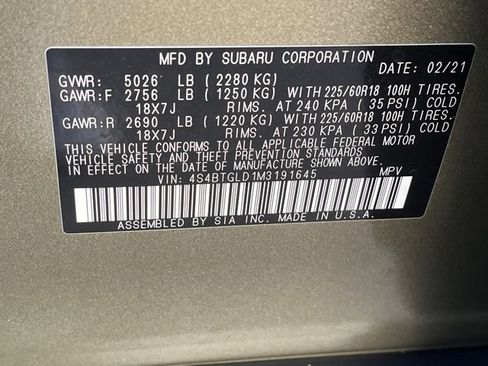 Used 2021 Subaru Outback Onyx Edition XT image 22