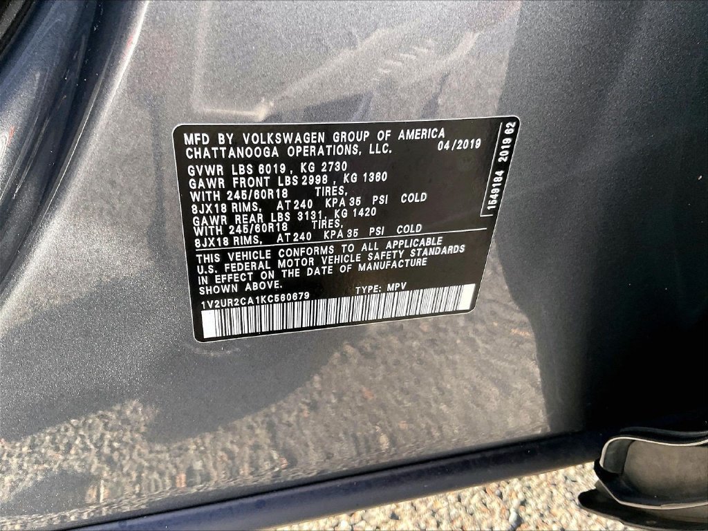 Used 2019 Volkswagen Atlas SE AWD/4WD image 35