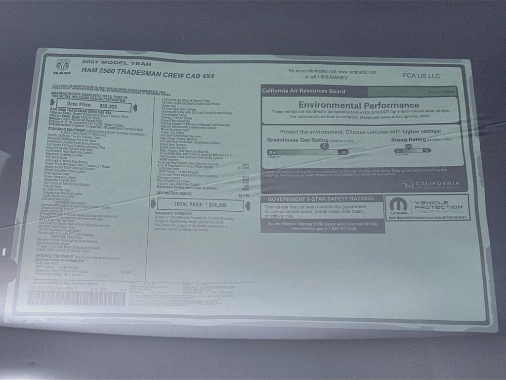 New 2027 RAM 2500 Tradesman AWD/4WD image 21