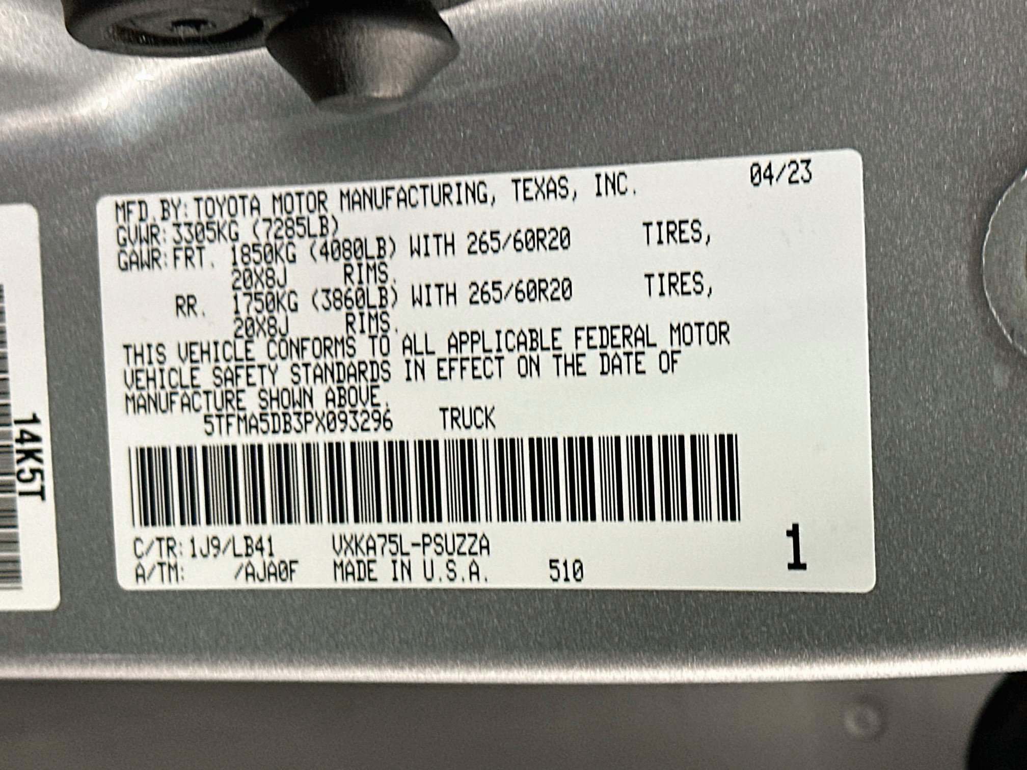 Used 2023 Toyota Tundra 1794 Edition w/ Advanced Package AWD/4WD image 12