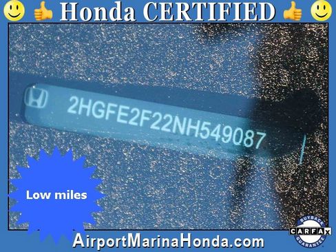 Certified 2022 Honda Civic LX image 22