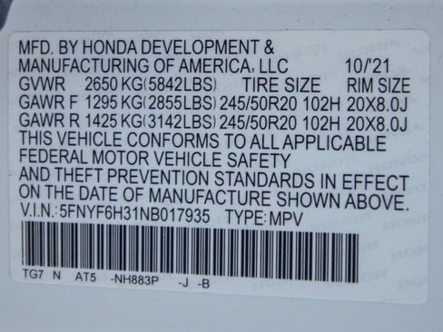 Used 2022 Honda Pilot Sport image 29