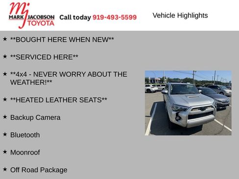 Used 2020 Toyota 4Runner TRD Off-Road Premium w/ Moonroof Package AWD/4WD image 5