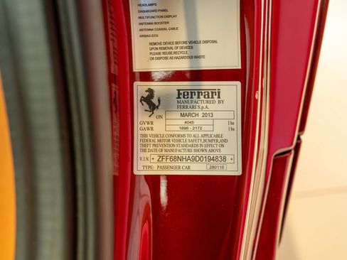 Certified 2013 Ferrari 458 Spider RWD image 24