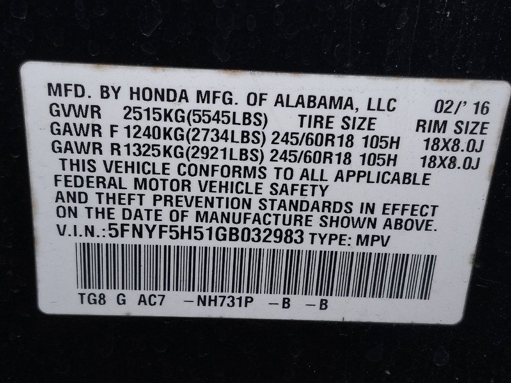 Used 2016 Honda Pilot EX-L image 33
