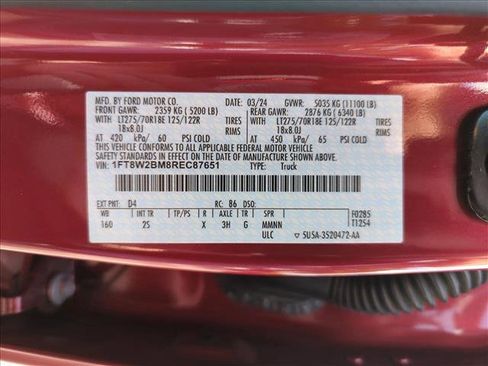 Used 2024 Ford F250 XLT w/ XLT Premium Package AWD/4WD image 25