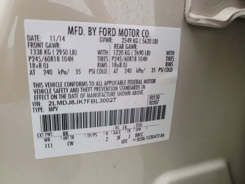 Used 2015 Lincoln MKX AWD w/ Equipment Group 101A image 33