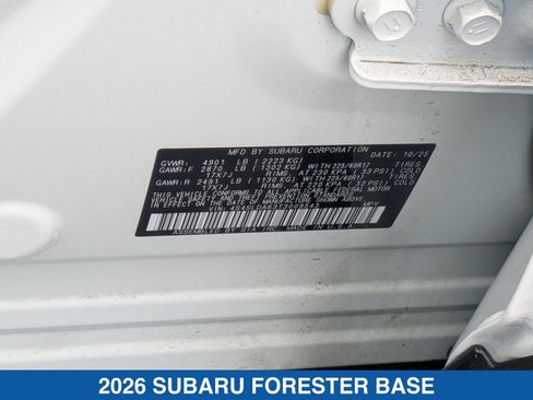 Certified 2026 Subaru Forester AWD/4WD image 37