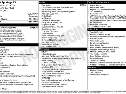 Used 2020 Kia Sportage LX w/ LX Popular Package AWD/4WD image 2