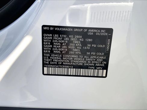 New 2026 Volkswagen Atlas SE FWD image 22