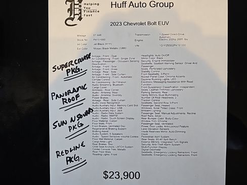 Used 2023 Chevrolet Bolt EUV Premier w/ Sun & Sound Package FWD image 29