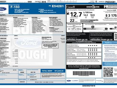 Used 2023 Ford F150 XLT w/ Equipment Group 302A High image 3