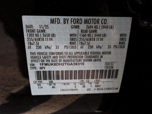 New 2026 Ford Explorer Active image 41