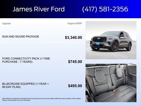 New 2026 Ford Explorer ST w/ Sun And Sound Package image 5