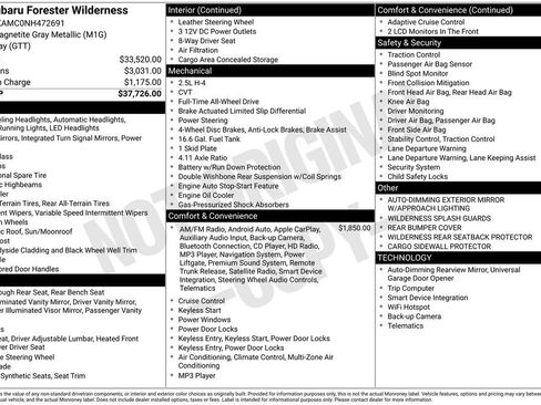 Used 2022 Subaru Forester Wilderness image 4