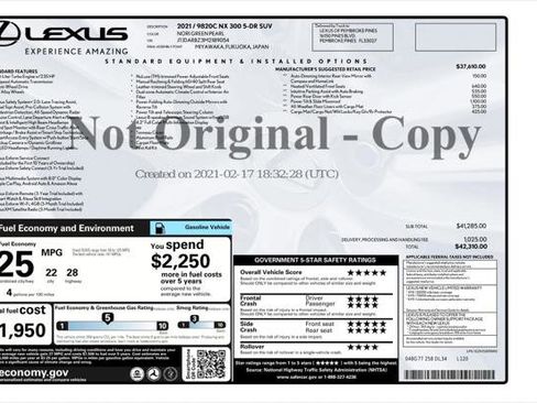 Used 2021 Lexus NX 300 FWD w/ Accessory Package 2 image 4