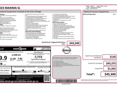 Used 2023 Nissan Maxima SL