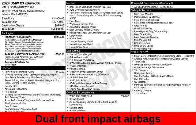 Used 2024 BMW X3 xDrive30i w/ Premium Package AWD/4WD image 41