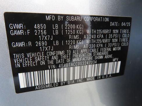 Certified 2025 Subaru Outback Premium w/ Popular Package #1 image 29