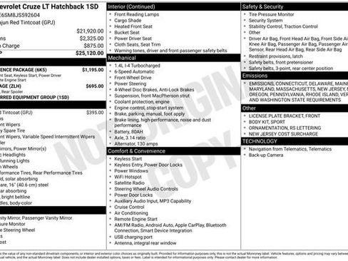 Used 2018 Chevrolet Cruze LT w/ Convenience Package image 7