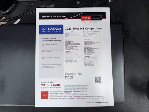 Used 2023 BMW M8 Gran Coupe xDrive Competition w/ Driving Assistance Package image 13