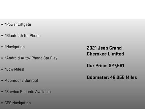 Used 2021 Jeep Grand Cherokee Limited w/ Sun & Sound Group AWD/4WD image 18