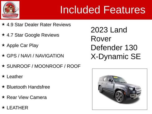 Used 2023 Land Rover Defender 130 X-Dynamic SE AWD/4WD image 4