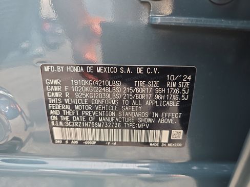 Certified 2025 Honda HR-V EX-L image 32