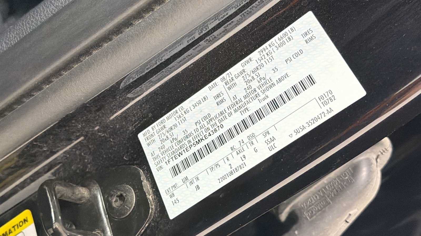 Used 2021 Ford F150 XL w/ STX Appearance Package AWD/4WD image 11