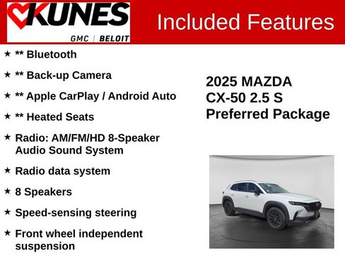 Used 2025 MAZDA CX-50 AWD 2.5 S w/ Preferred Package image 2