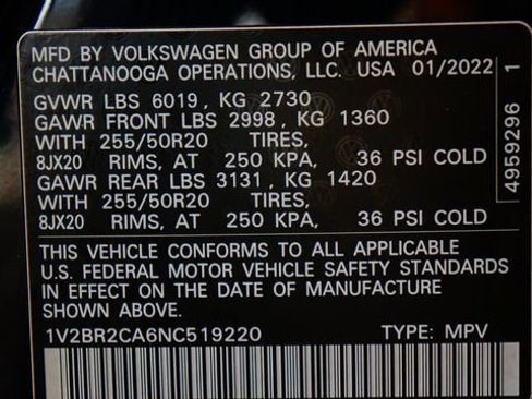 Used 2022 Volkswagen Atlas SEL AWD/4WD image 96