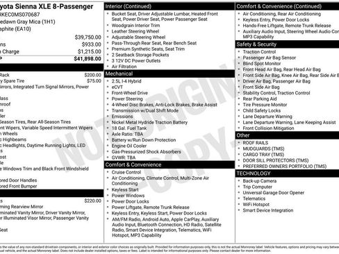 Used 2021 Toyota Sienna XLE FWD image 3