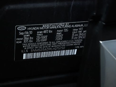 Used 2020 Hyundai Santa Fe SE FWD image 20