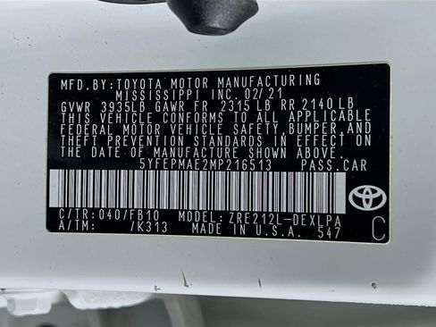 Certified 2021 Toyota Corolla LE image 25