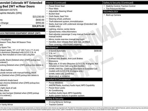 Used 2017 Chevrolet Colorado W/T image 8