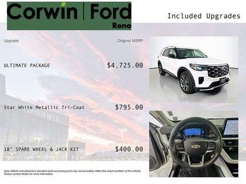 Certified 2025 Ford Explorer Platinum w/ Ultimate Package AWD/4WD image 3