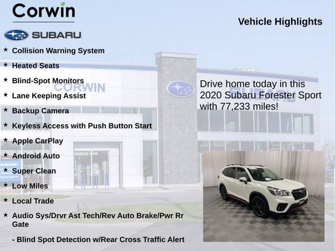 Used 2020 Subaru Forester Sport w/ Popular Package #2 AWD/4WD image 6
