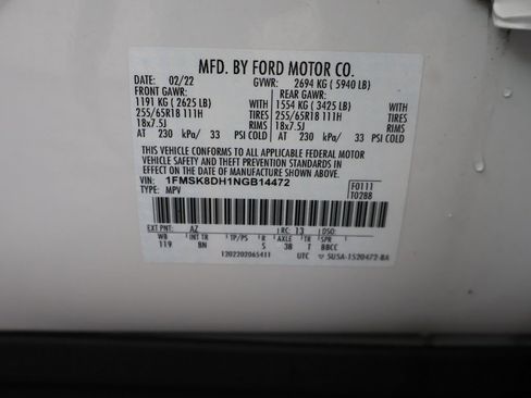 Used 2022 Ford Explorer XLT image 52