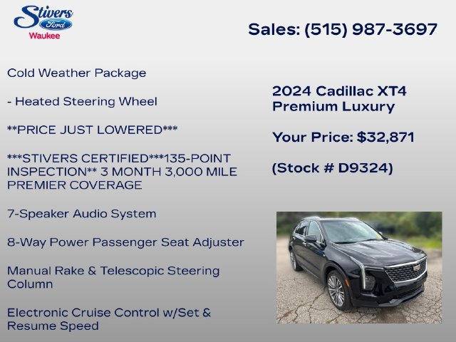 Used 2024 Cadillac XT4 Premium Luxury AWD/4WD image 10