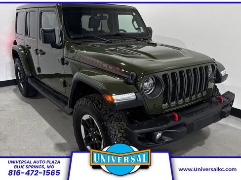 Used 2021 Jeep Wrangler Unlimited Rubicon w/ Uconnect 4C Nav & Sound Group AWD/4WD image 1