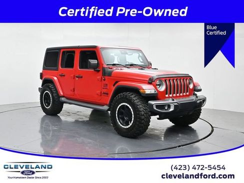 Used 2019 Jeep Wrangler Unlimited Sahara w/ Safety Group AWD/4WD image 1