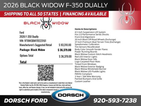 New 2026 Ford F350 4x4 Crew Cab DRW Super Duty image 2