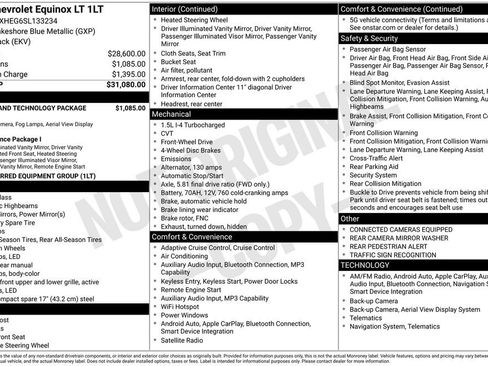 Used 2025 Chevrolet Equinox LT w/ Safety and Technology Package FWD image 6