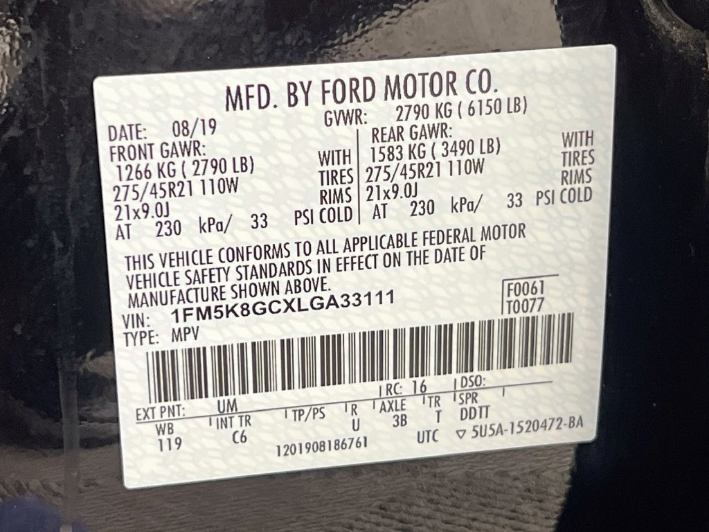 Certified 2020 Ford Explorer ST w/ ST Street Pack AWD/4WD image 40