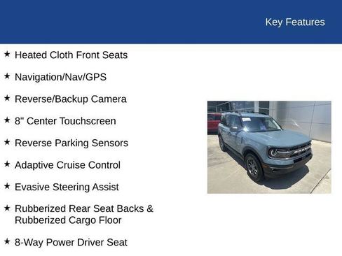 Certified 2022 Ford Bronco Sport Big Bend w/ Convenience Package AWD/4WD image 30