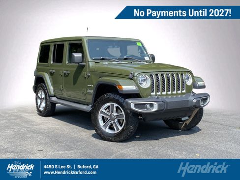 Used 2021 Jeep Wrangler Unlimited Sahara AWD/4WD image 1