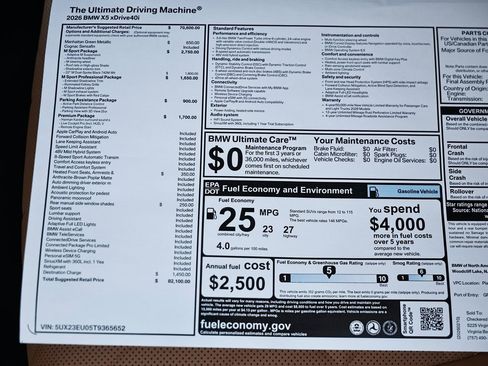 New 2026 BMW X5 xDrive40i w/ M Sport Package image 41